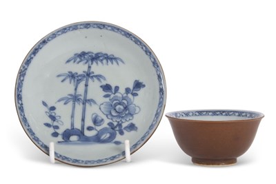 Lot 133 - Nanking Cargo Teabowl and Saucer decorated in...