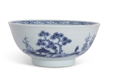 Lot 132 - A Chinese porcelain blue and white bowl from...