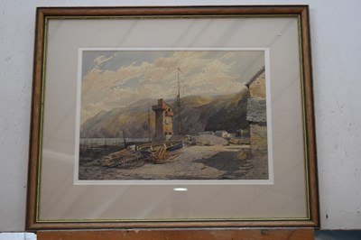 Lot 38 - C W Thomas, Lynmouth Beach. Watercolour,...