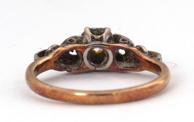 Lot 7 - A single stone diamond ring, the illusion...