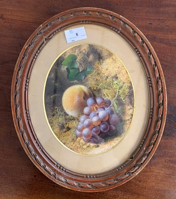 Lot 6 - Thomas Baynes (1824-1874), Still life in oval,...