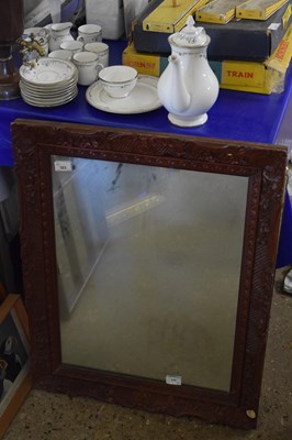 Lot 323 - MIXED LOT COMPRISING 19TH CENTURY WALL MIRROR...