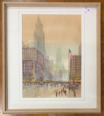 Lot 10 - Michael Crawley (b.1938), "Winter on Fifth...