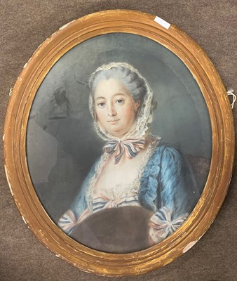 Lot 18 - French School, 19th century, Bust portrait of...