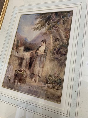 Lot 25 - H. Austin (19th century), By the well,...