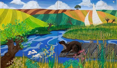 Lot 27 - Laura Burns (British, contemporary) large...