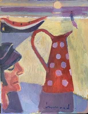 Lot 33 - Derek Inwood (1925-2012), "Crab Boat and Jug",...