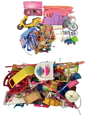 Lot 362 - A large collection of vintage Barbie and Sindy...