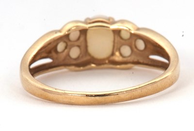 Lot 62 - A 9ct opal ring, with a central oval opal...