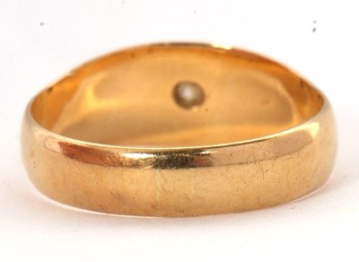 Lot 57 - A single stone diamond ring, with a gypsy set...