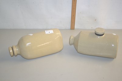 Lot 4 - Two stone ware hot water bottles