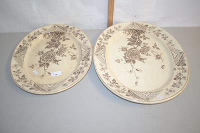Lot 18 - Two Victorian china serving dishes with...
