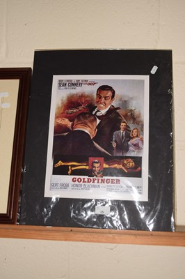 Lot 35 - An advertising print for The Goldfinger film