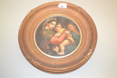 Lot 45 - A print of Madonna & Child in frame