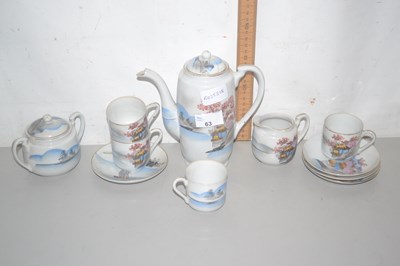 Lot 63 - A Japanese porcelain coffee set comprising...