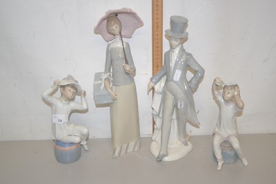 Lot 74 - Group of four Lladro figures