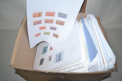 Lot 81 - Box containing a large quantity of stamps in...