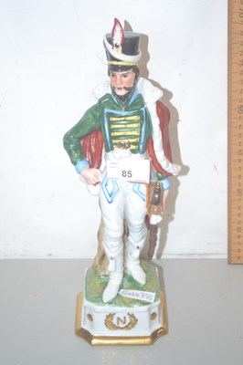 Lot 85 - Continental porcelain model of a Hussah
