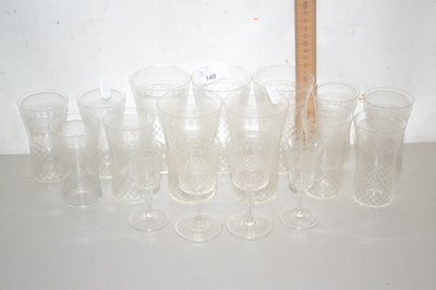 Lot 140 - Quantity of drinking glasses