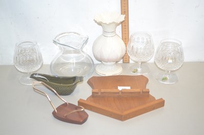 Lot 144 - Quantity of glass wares including brandy...