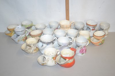 Lot 151 - Quantity of shaving mugs with various designs