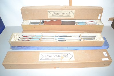 Lot 199 - Boxed collection of arrows, tubular steel (4)