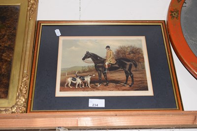 Lot 234 - Coloured print entitled Jem Morgan huntsmanof...