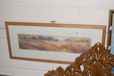 Lot 259 - Watercolour of harvest scene