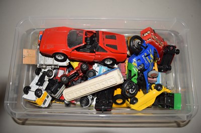 Lot 506 - Box containing a quantity of toy cars