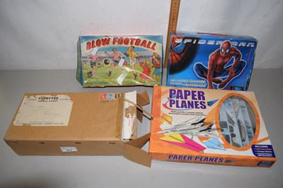 Lot 511 - Quantity of boxed games, blow football,...