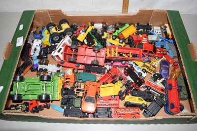 Lot 533 - Box containing a quantity of toy cars