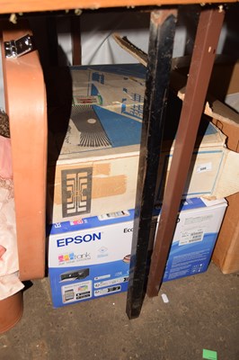 Lot 586 - Two boxes of vintage computer accessories to...