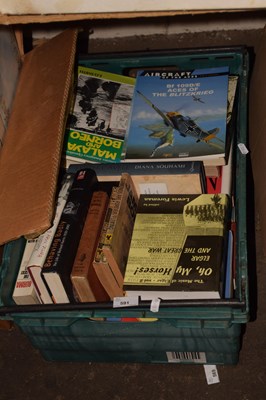 Lot 591 - One box of various books to include aircraft...