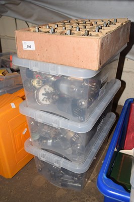 Lot 599 - Four boxes of various radio valves
