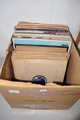 Lot 621 - Large box of LP's and 78's
