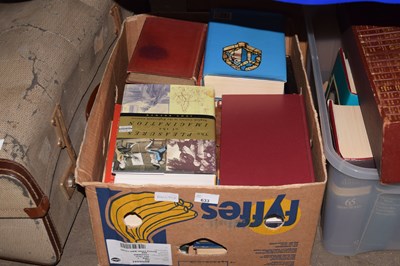 Lot 633 - Box of mixed hardback books
