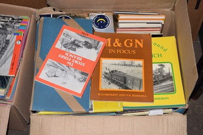 Lot 636 - One box of various books relating to railway
