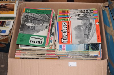 Lot 637 - One box of Trains Illustrated magazine