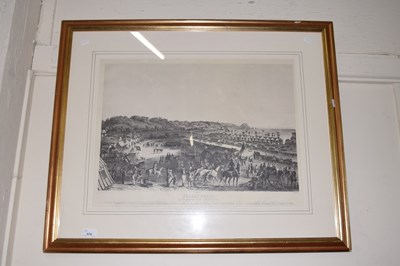 Lot 678 - A large print entitled Jersey Races, framed