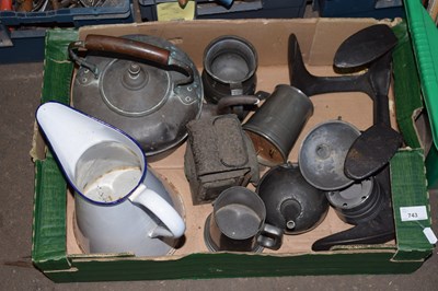 Lot 743 - Mixed  lot of clearance to include pewter...