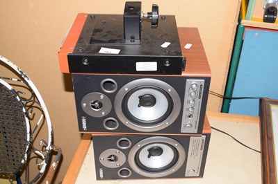 Lot 762 - A pair of Edirol speakers together with a...