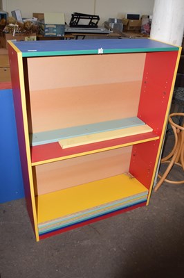 Lot 766 - A painted shelf cabinet