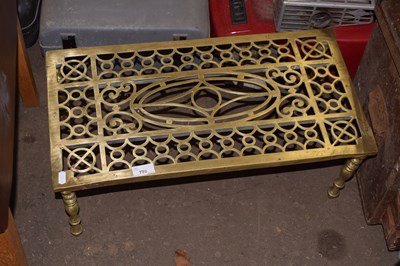 Lot 770 - A small brass table