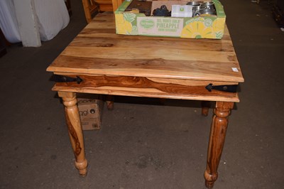 Lot 777 - Modern oak square dining table