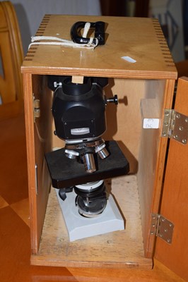 Lot 780 - A cased microscope