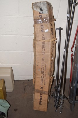 Lot 833 - A boxed projection screen