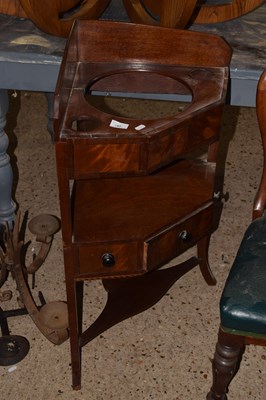 Lot 267 - Mahogany corner wash stand