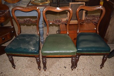 Lot 268 - Three mahogany dining chairs