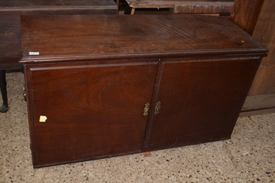Lot 272 - Mahogany campaign two door cabinet with drawers
