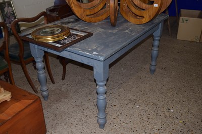 Lot 278 - A grey painted kitchen table